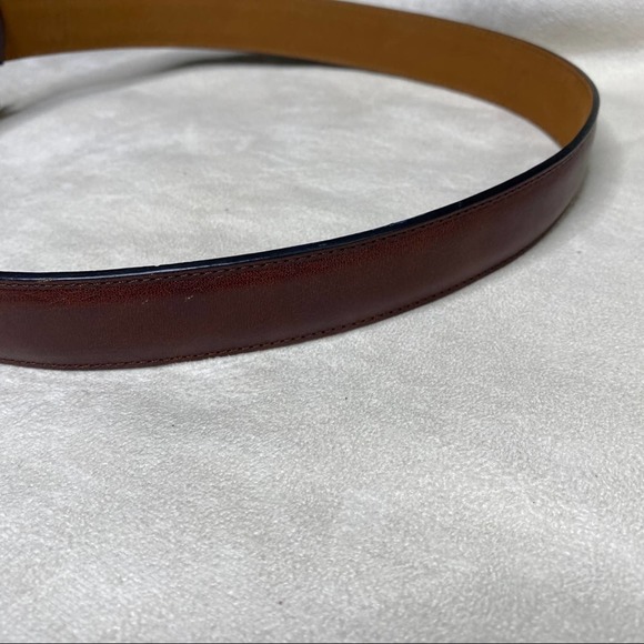 Nautica Leather Belt Mens Smooth Brown 26/65 - Picture 3 of 6